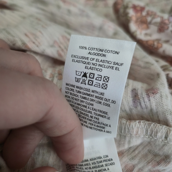 Lucky Brand Boho Floral Top | Size S | Floral Cottagecore Peasant Top - Picture 6 of 6